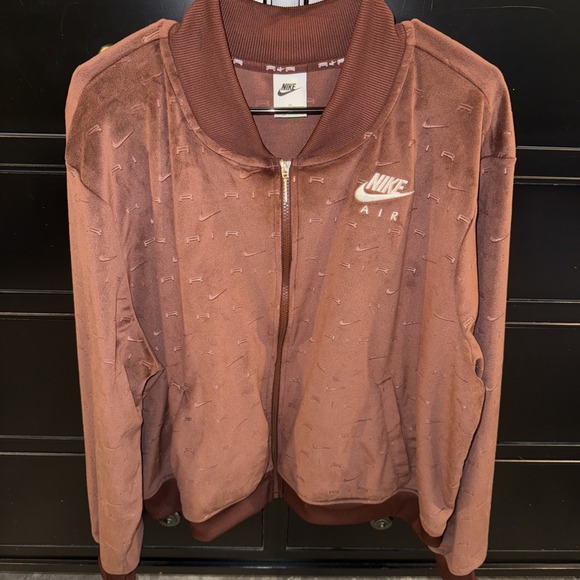 Nike Air Velour Bronze Eclipse Full Zip Jacket DD5449-273 Women's Size XXL - Picture 2 of 7